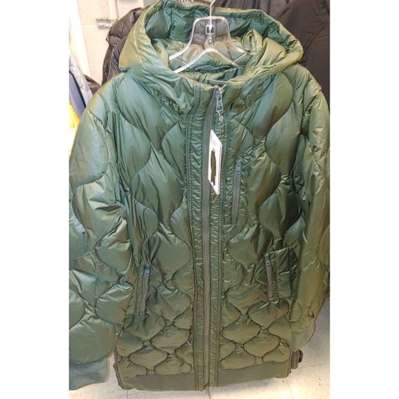 MONDETTA Women Quilted Down Parka 650 Fill Power--Green - Picture 7 of 10